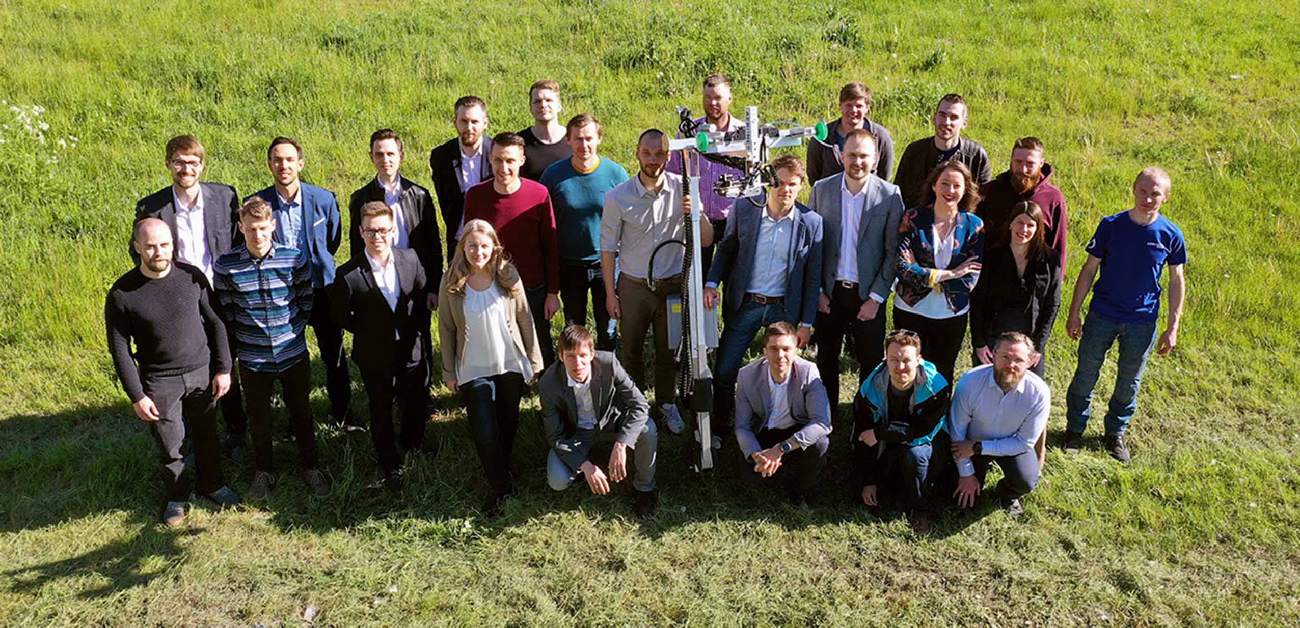 Il team di Aerones, con sede in Lettonia. Fonte: Aerones